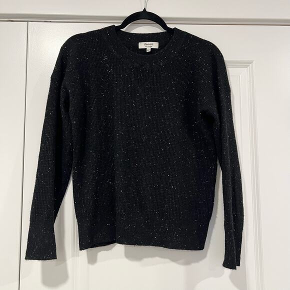 Madewell‎ Women's Longsleeve Dark Grey Crewneck 100% Cashmere Sweater Size XXS - Picture 1 of 6